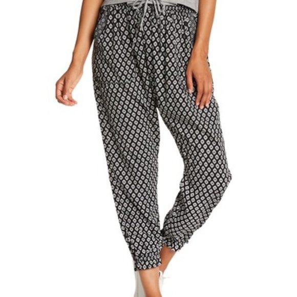 Joie Pants - Joie Hajar Draped Front Floral Print Pants